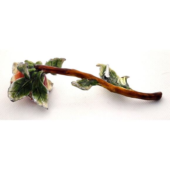 PICTURE/MEMO HOLDER-Metal-Rose-Clip Attached-Desk Accessory-Shelf Decor-6 IN - Picture 5 of 9